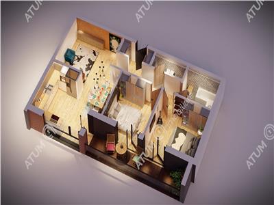Apartament premium cu 3 camere decomandate 75 mp utili si balcon