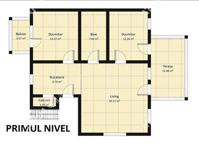 Apartament de 140 mp utili cu 5 camere si 2 bai in Cisnadie