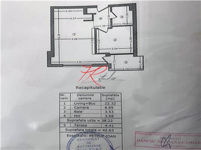 Vanzare apartament 2 camere Barbu Vacarescu  mobilat utilat