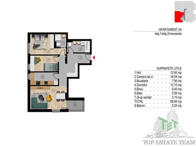 Apartament 3 camere  Otopeni