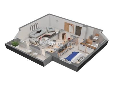 Apartament cu 2 camere, decomandat, Octav Bancila, 56mp, 98.800 euro