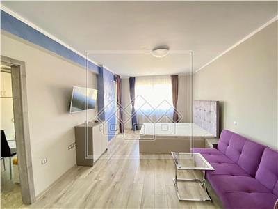 Apartament cu o camera - utilat, mobilat- Mihai Viteazu, terasa 15 mp
