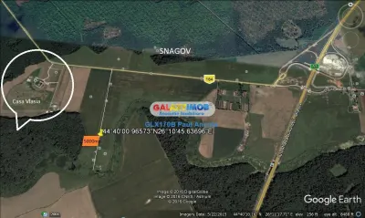 Teren Sanagov 5000 mp latura direct padure Casa Vlasia Nod A3 - Snagov