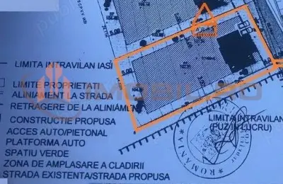 Teren de vanzare Iasi - Carlig - pens. Carolina - Iasi